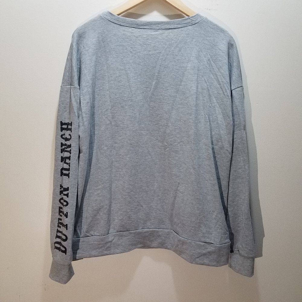Yellowstone Y Brand Sweatshirt Gray Women's 2XL Dutton Ranch Paramount - Picture 4 of 7